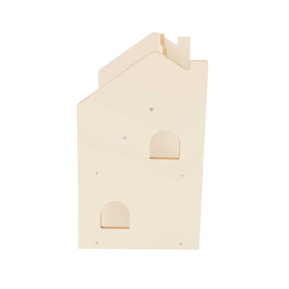 Montessori Bookcase– MDF House Bookshelf Color Beige