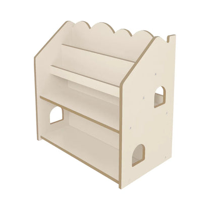 Montessori Bookcase– MDF House Bookshelf Color Beige