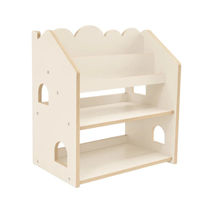Montessori Bookcase– MDF House Bookshelf Color Beige
