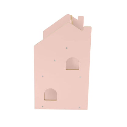 Montessori Bookcase– MDF House Bookshelf Color Powder-Pink