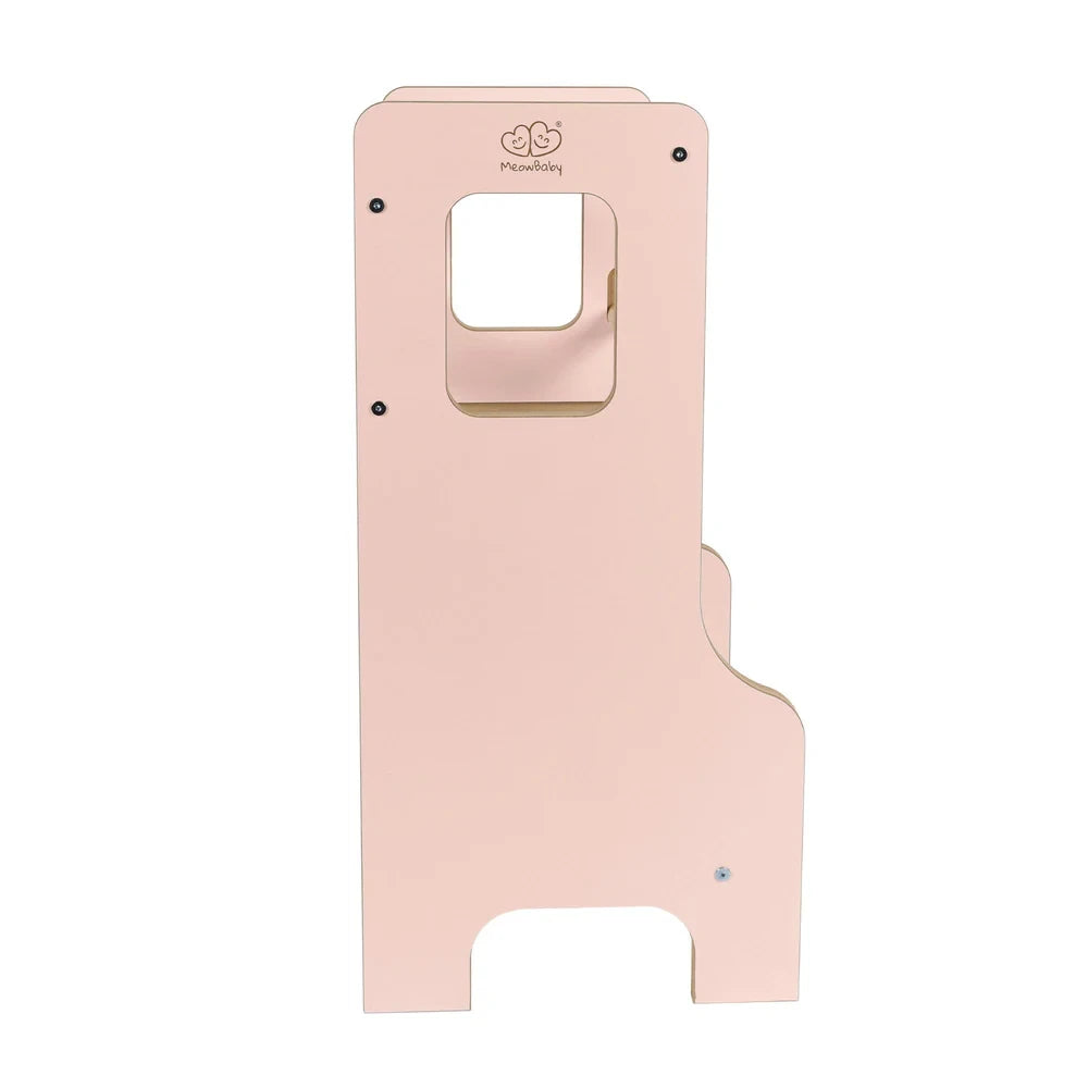 Toddler Kitchen Tower MDF | Wooden Pink
