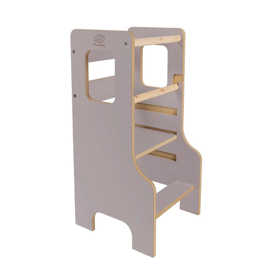 Toddler Kitchen Tower MDF | Wooden Grey