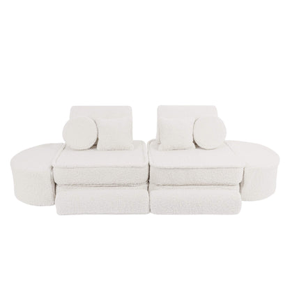 Bearly Pocket Max Kids Sofa, Off White