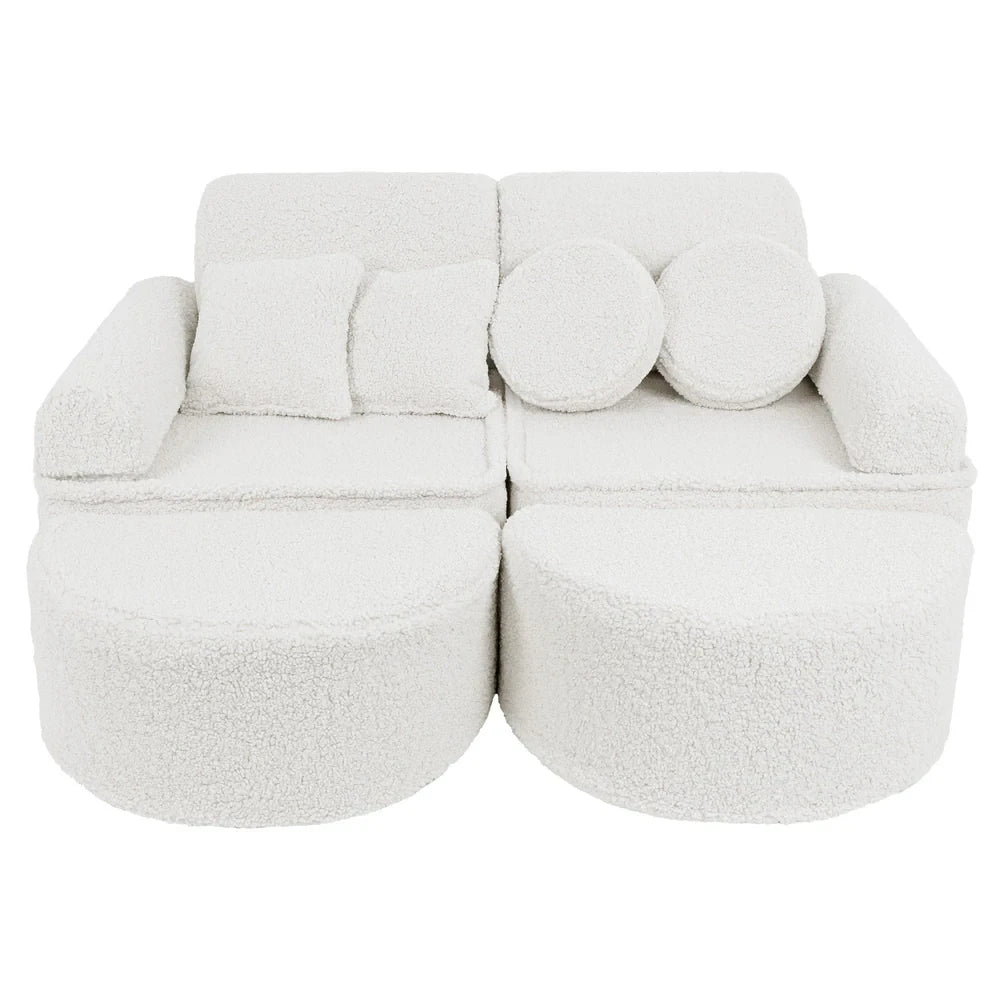 Bearly Pocket Max Kids Sofa, Off White