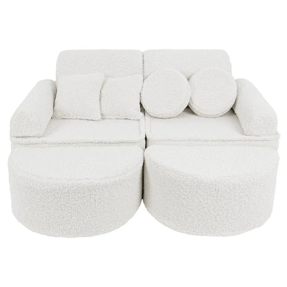 Bearly Pocket Max Kids Sofa, Off White