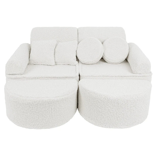Bearly Pocket Max Kids Sofa, Off White