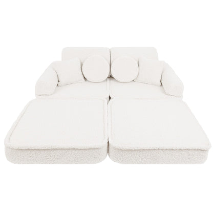 Bearly Pocket Plus Kids Sofa, Off White