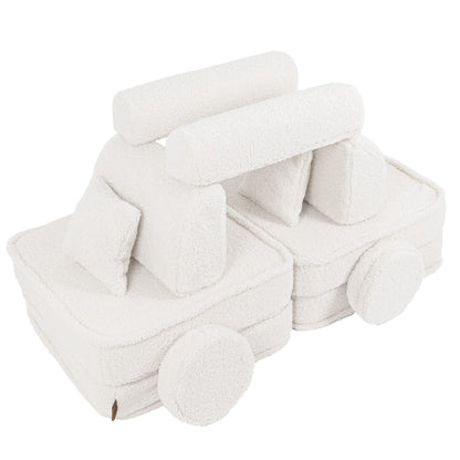 Bearly Pocket Plus Kids Sofa, Off White