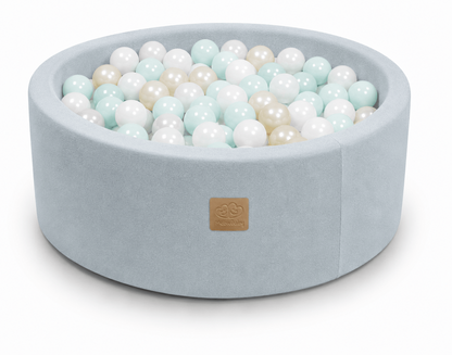 Outzy Round Ball Pit without Balls, 90x30cm, Cloudberry Sky Blue