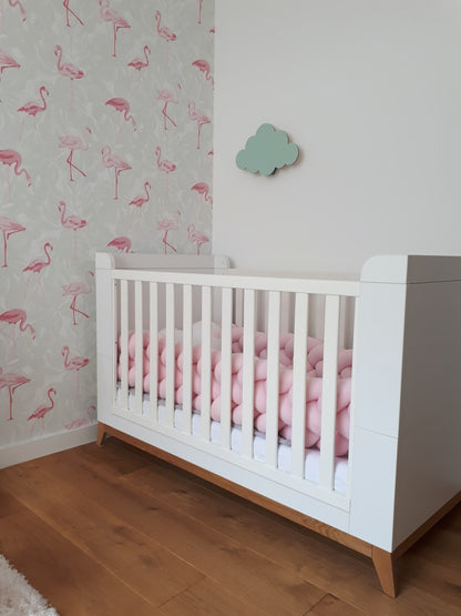 Baby Cot Bumper, Knot Cushion Approx 3,2m