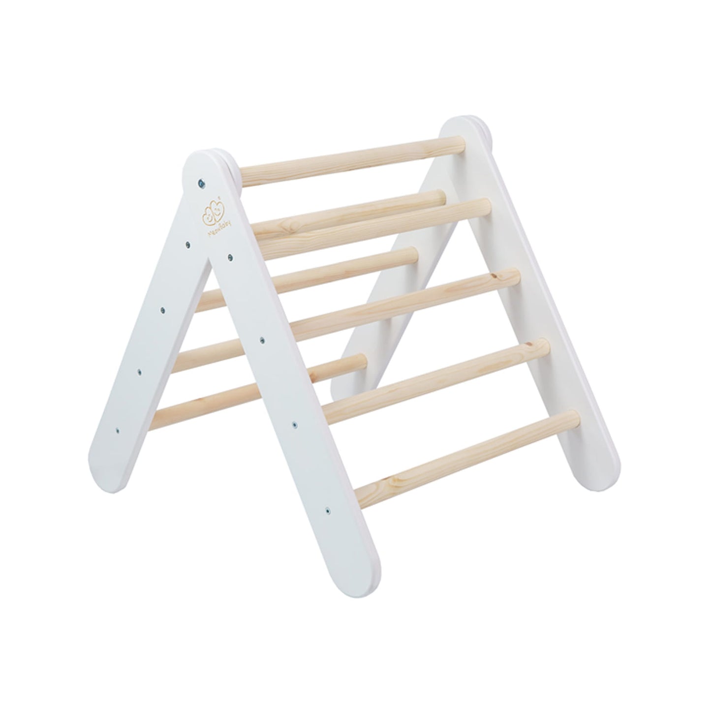 Wooden Pikler For Children Climbing Triangle For Kids, White