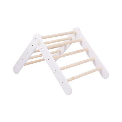 Wooden Pikler For Children Climbing Triangle For Kids, White