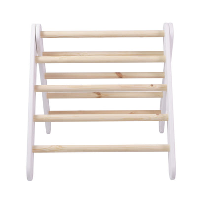 Ladder 60x61cm, Slide Climbing Wall 2in1, Children's Set, Wooden, White