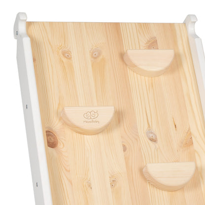 Ladder 60x61cm, Slide Climbing Wall 2in1, Children's Set, Wooden, White