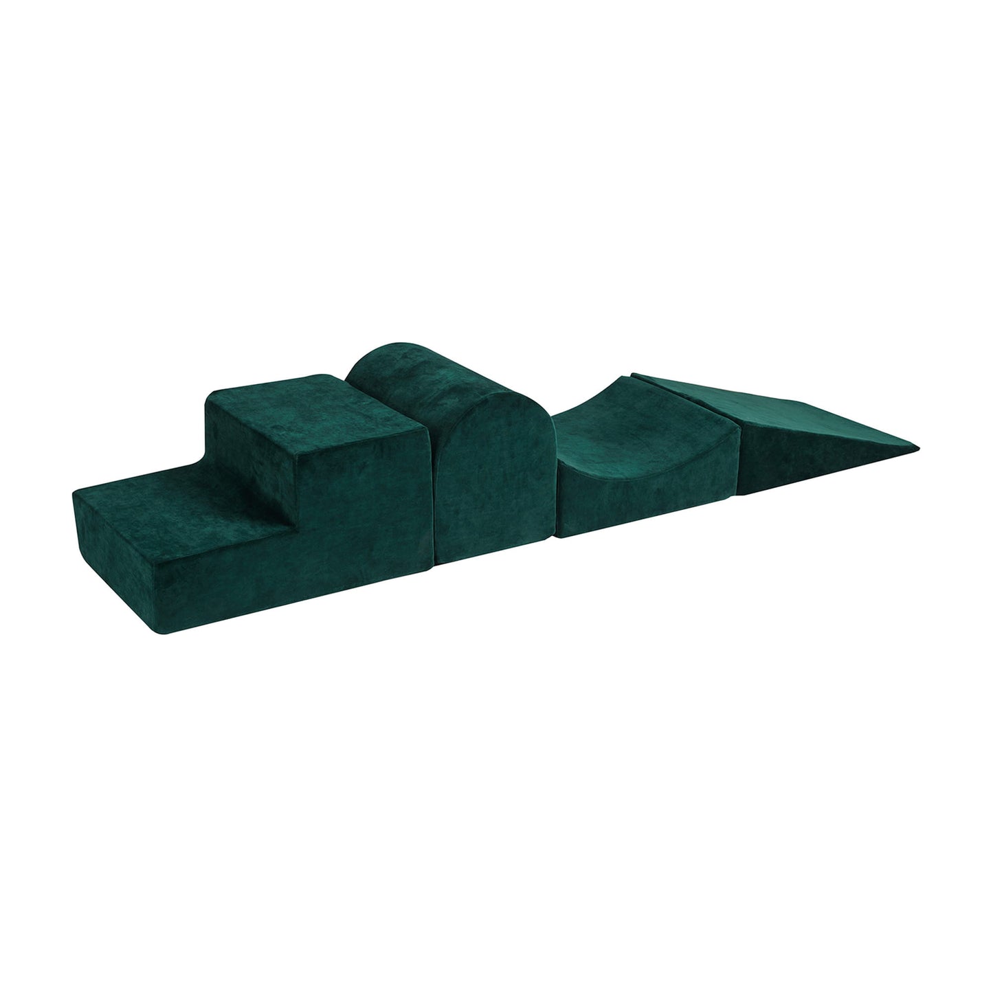 Foam 4 Elements Playset, Velvet, Dark Green