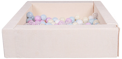 Velinda Corduroy Ball Pit with 200 Balls