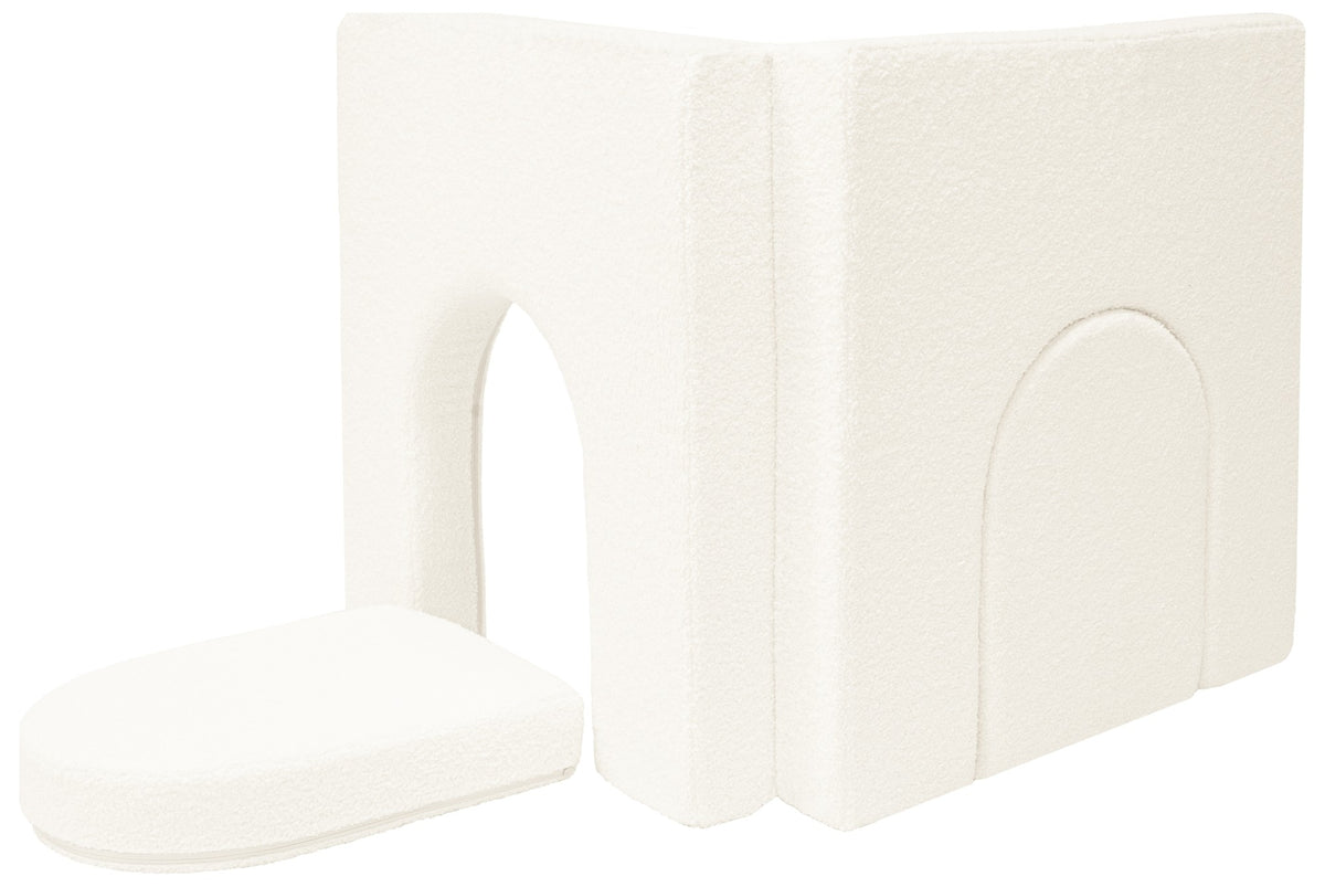 Bouclé Addition To a Modular Foam Sofa