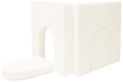 Bouclé Addition To a Modular Foam Sofa
