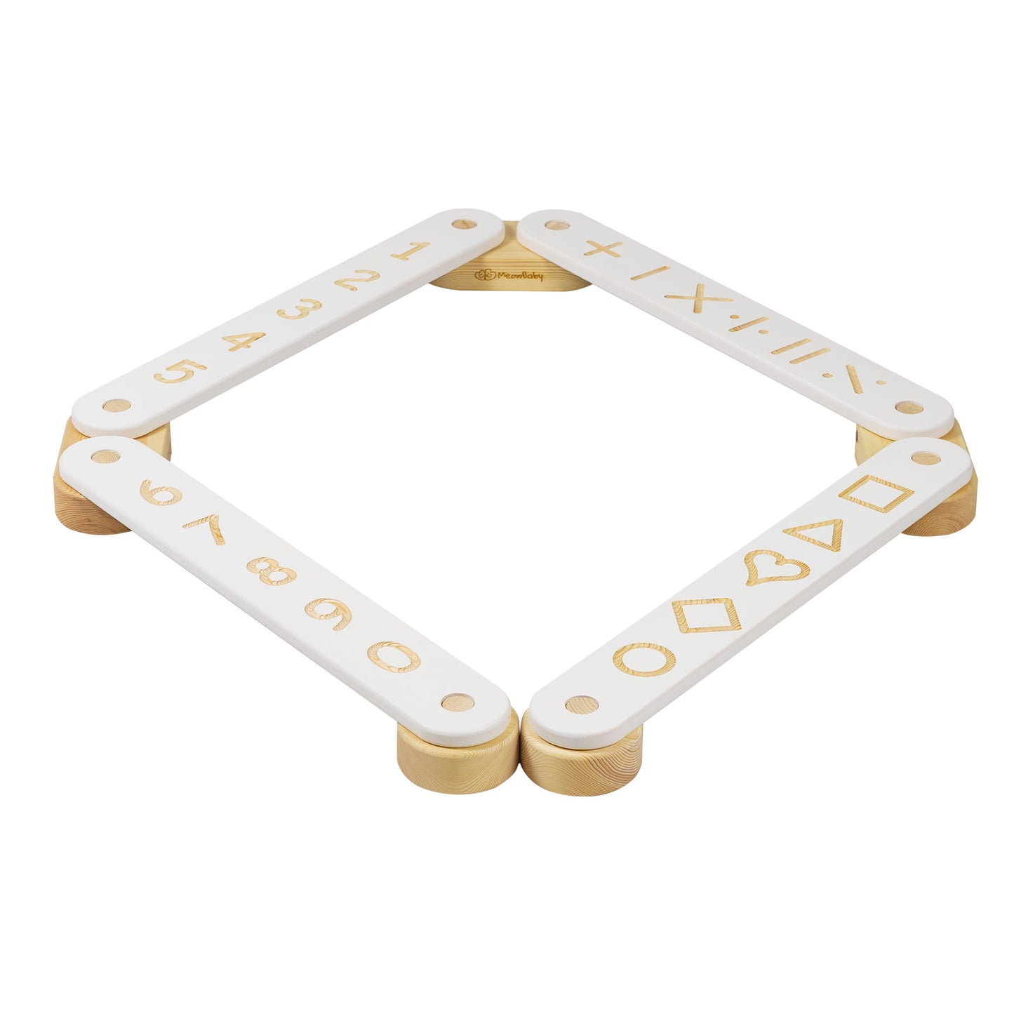 Wooden Sensory Path 4 Pieces, White