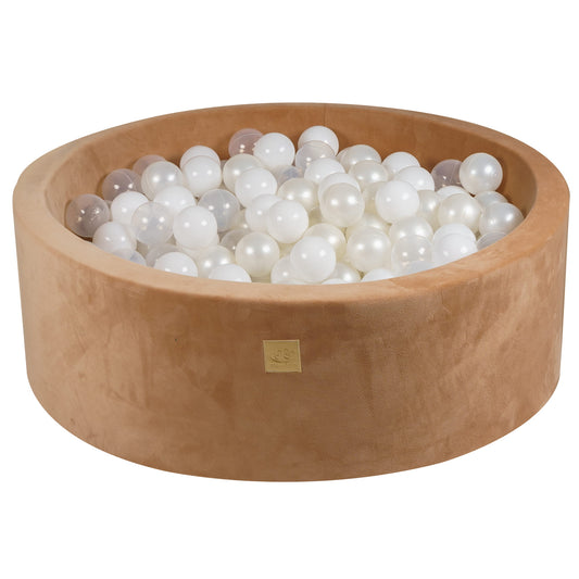 Round Ball Pit With 200 Balls, 90x30cm, Carmel, Supersoft
