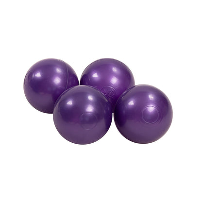 Meow Baby® Soft Plastic Balls 7cm For The Ball Pit Certified 25 Pcs, Violet Pearl