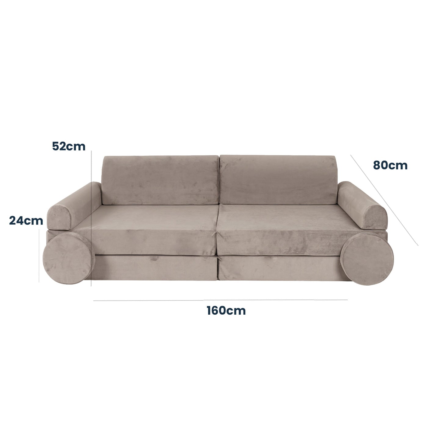 Premium Children's Sofa, Grey