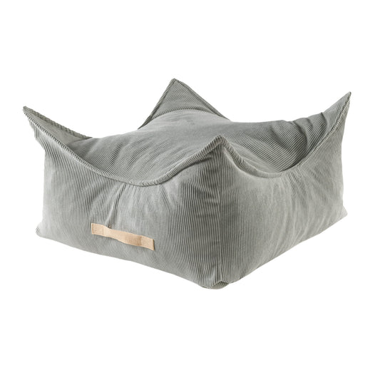 Pouffe For Children, Square, Slimcord, Grey