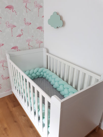 Baby Cot Bumper, Knot Cushion Approx 3,2m