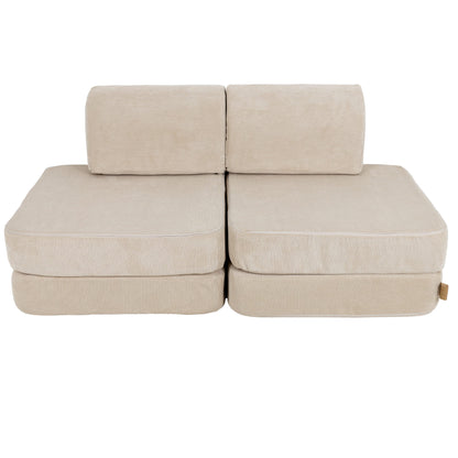 Pocket Sofa Basic Slimcord Ecru