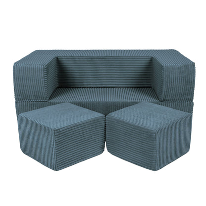 Aesthetic Cube Sofa Turquoise