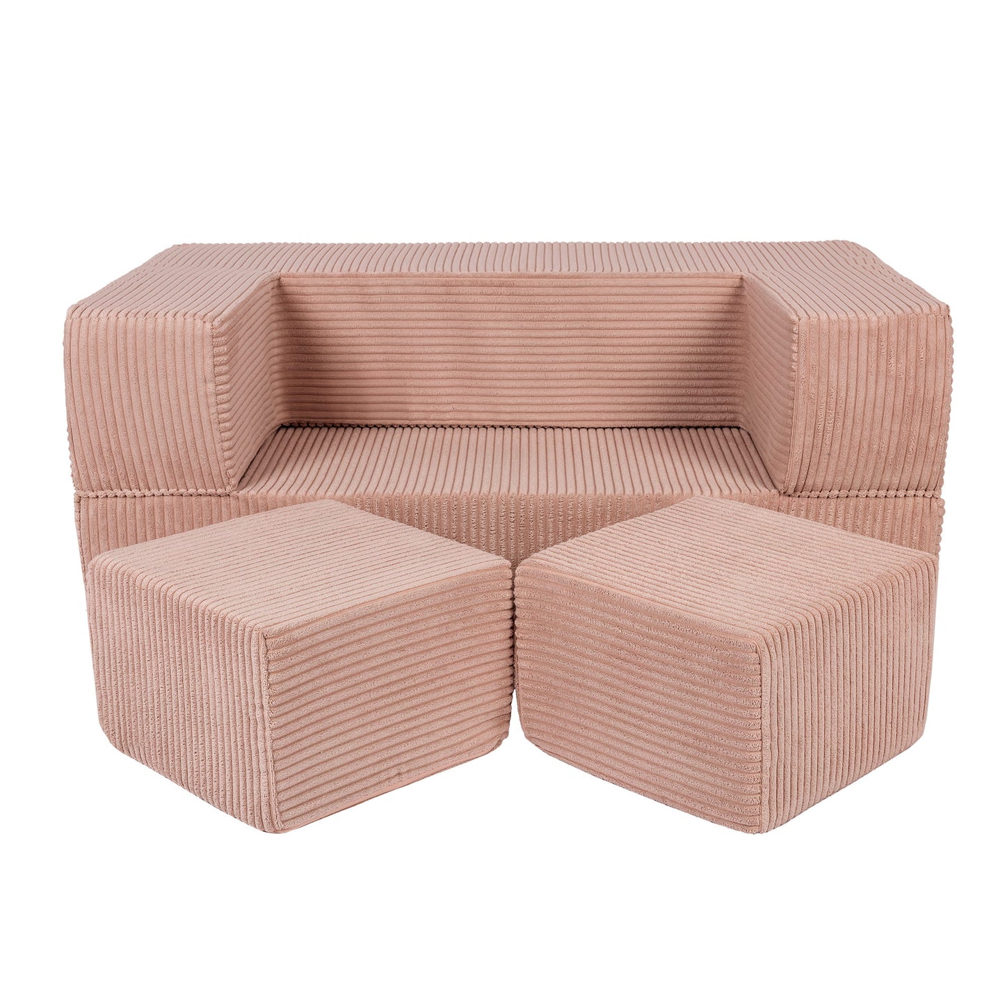 Aesthetic Cube Sofa Powder Pink