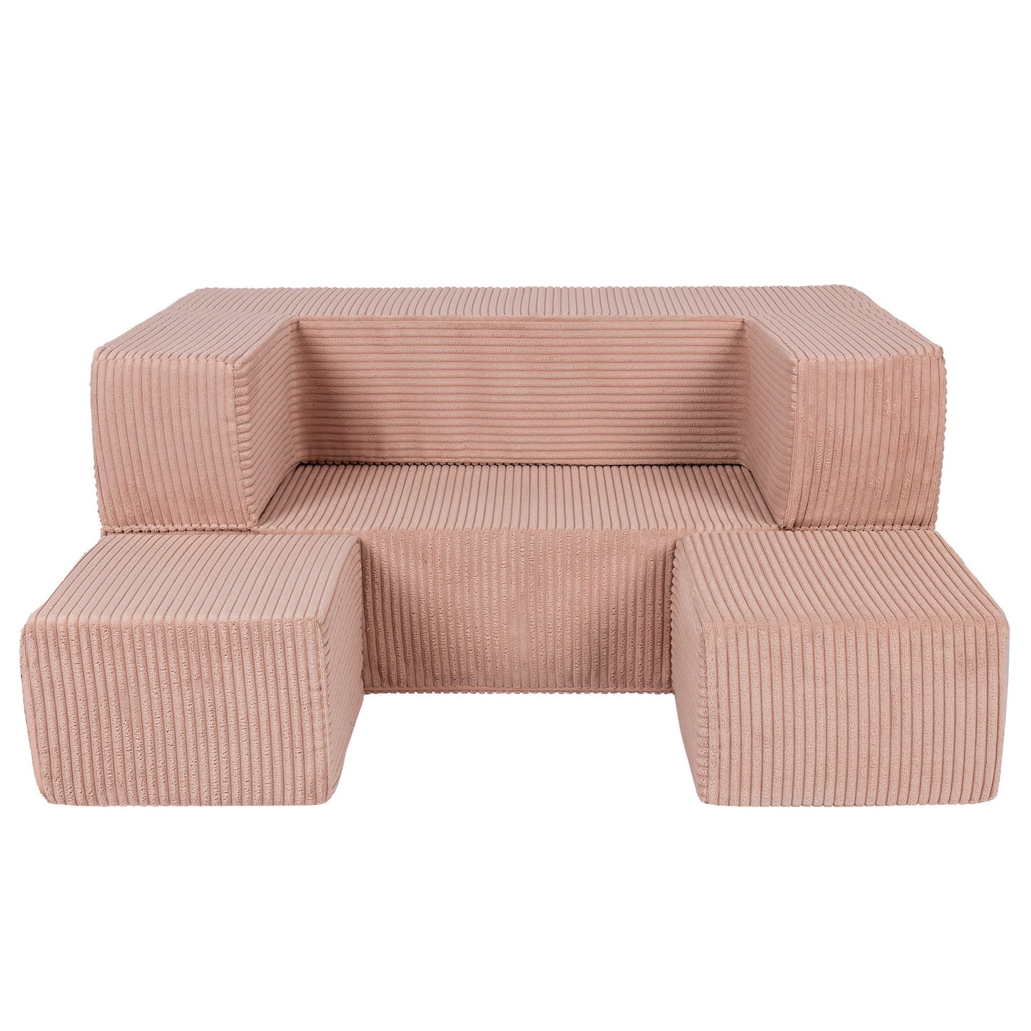 Aesthetic Cube Sofa Powder Pink