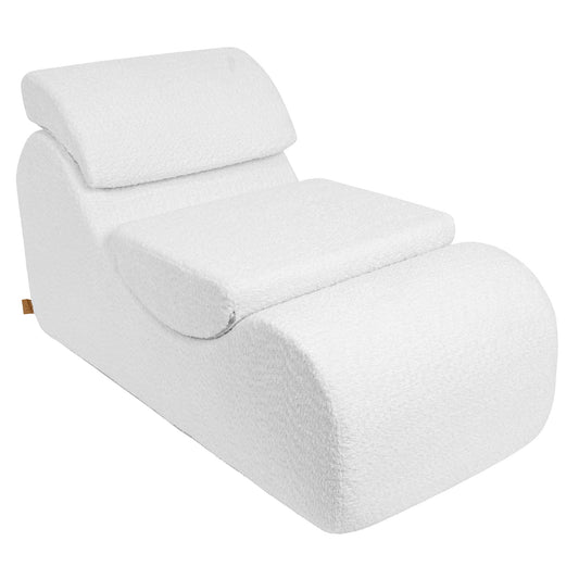 Wave Lounger Boucle White