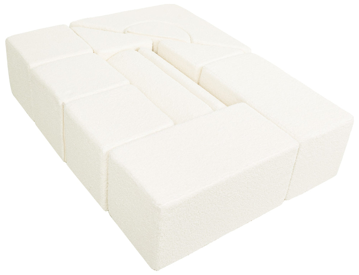 Bouclé Castle Set of 11 Large Foam Blocks
