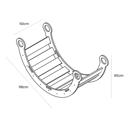 Large Dream Rocker Classic Wood & Slide