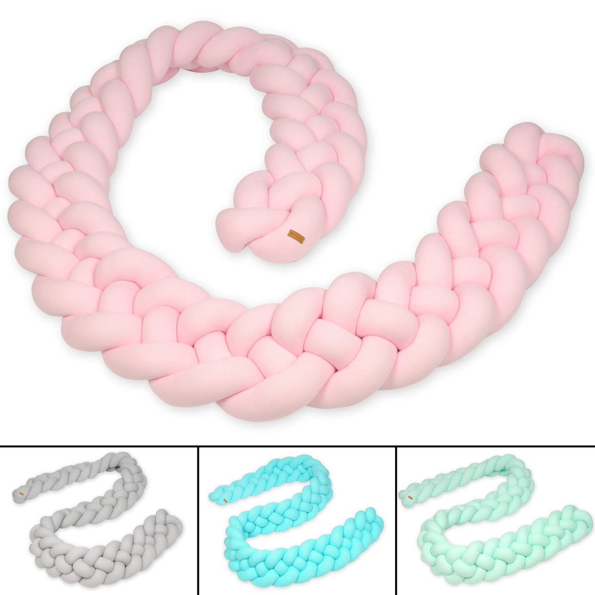 Baby Cot Bumper, Knot Cushion Approx 3,2m