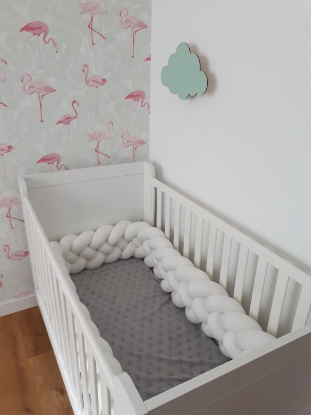 Baby Cot Bumper, Knot Cushion Approx 3,2m