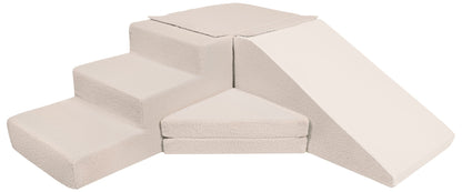 Bouclé Slide Set of 4 Large Foam Blocks