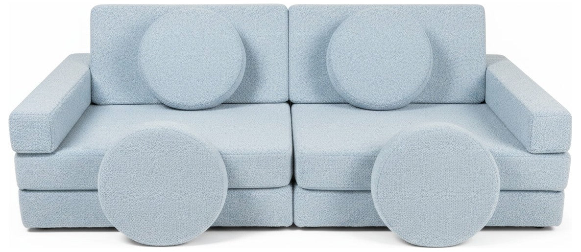 Bouclé Modular Kids Sofa, Foam Blocks