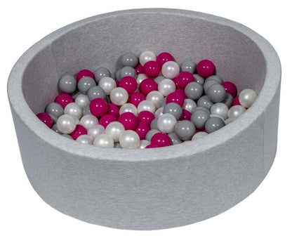 Velinda Soft Jersey Ball Pit with 150 Balls - Baby & Kids Play Gift - 90cm