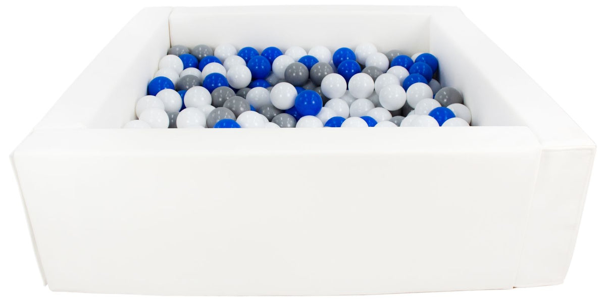 Square Eco-Leather Ball Pit with 300 Balls, 5 Elements
