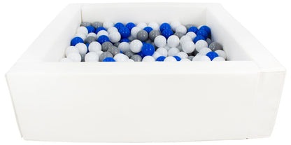 Square Eco-Leather Ball Pit with 300 Balls, 5 Elements