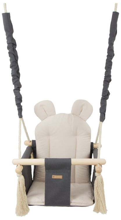 Velinda Kids Swing - Soft Cotton Seat - Indoor/Outdoor - Handmade