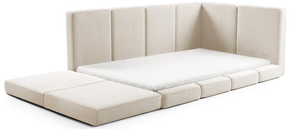Modular Montessori Floor Bed with Mattress - Soft Foam