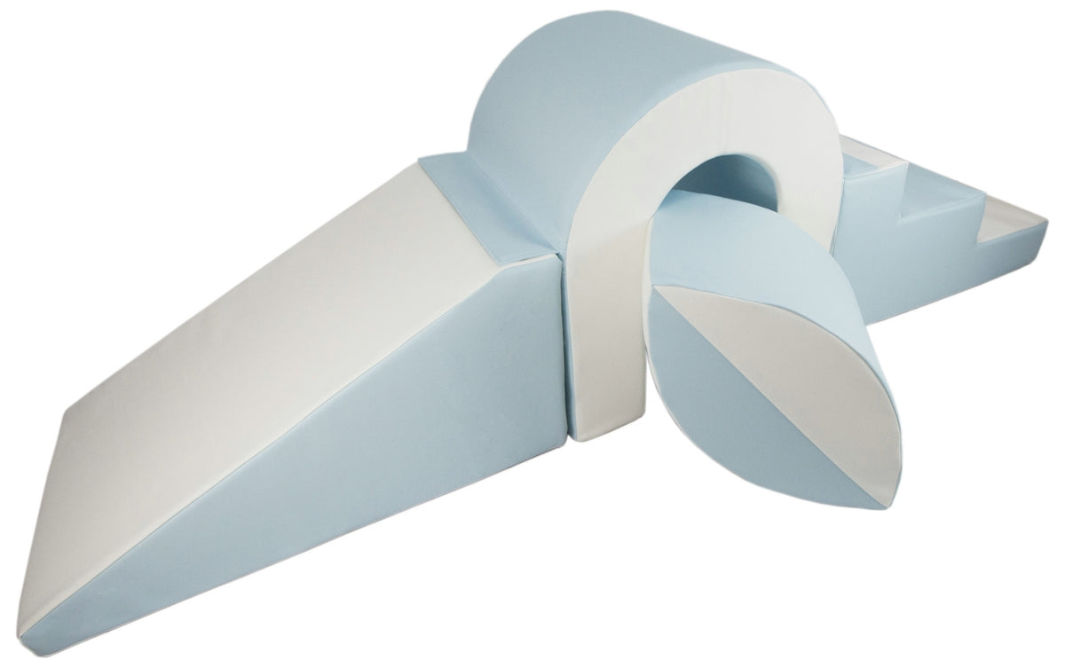 The Bridge Climbing Set - Soft Play, Indoor/Outdoor Fun, Kids Toy - White, blue (pastel)