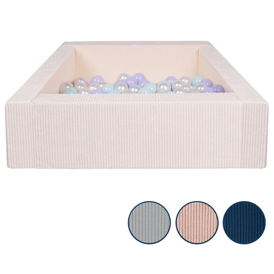 Velinda Corduroy Ball Pit with 200 Balls