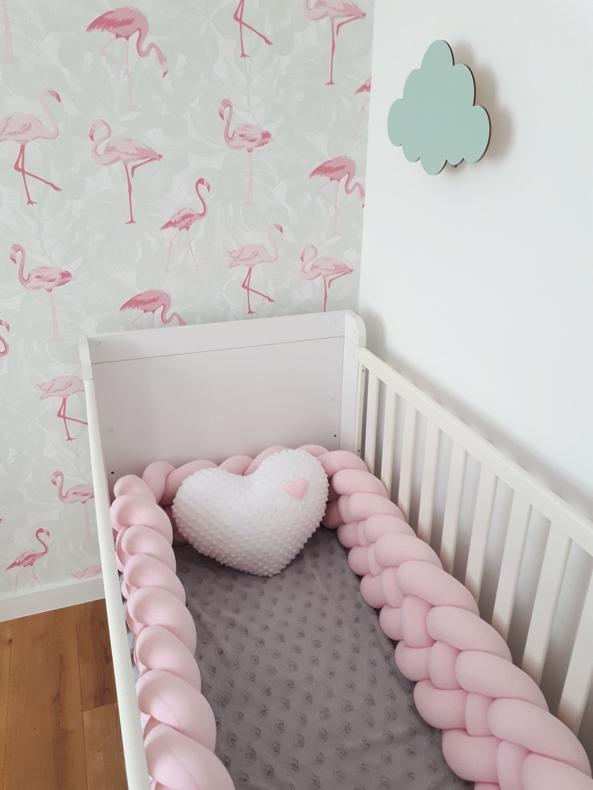 Baby Cot Bumper, Knot Cushion Approx 3,2m