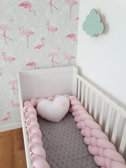 Baby Cot Bumper, Knot Cushion Approx 3,2m
