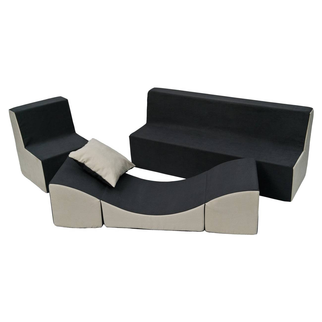 Velinda Kids' Room Seating Set - Chair - Sofa & Chaise Lounge