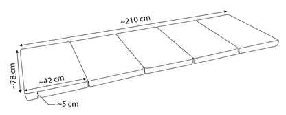 Velinda Foldable Foam Gym Mat